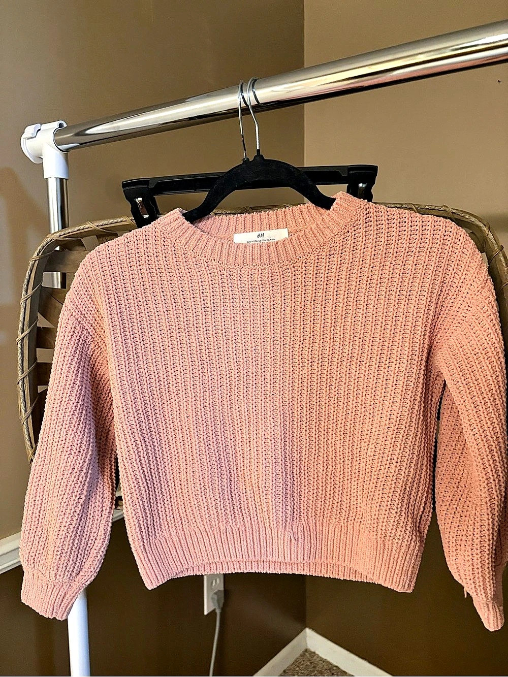 H&M Blush Pink Knit Sweater Size 5T